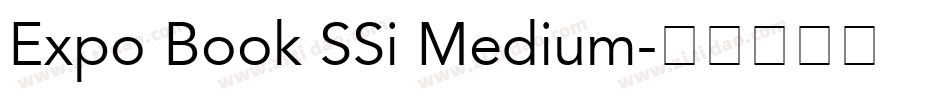 Expo Book SSi Medium字体转换